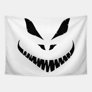 Halloween Scary Face Black Tapestry