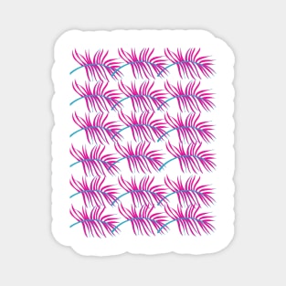 Purple and Blue leaves Magnet