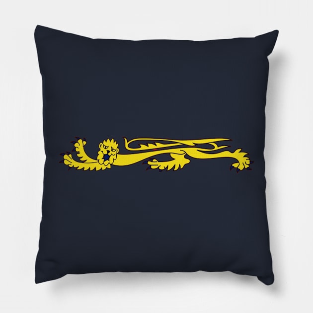 Single Royal Lion Pillow by RoyalCougar