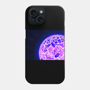 Exploding Sun Close-Up - Blue Phone Case