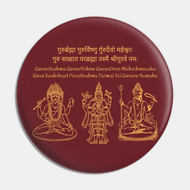 Guru Mantra Pin by BhakTees&Things
