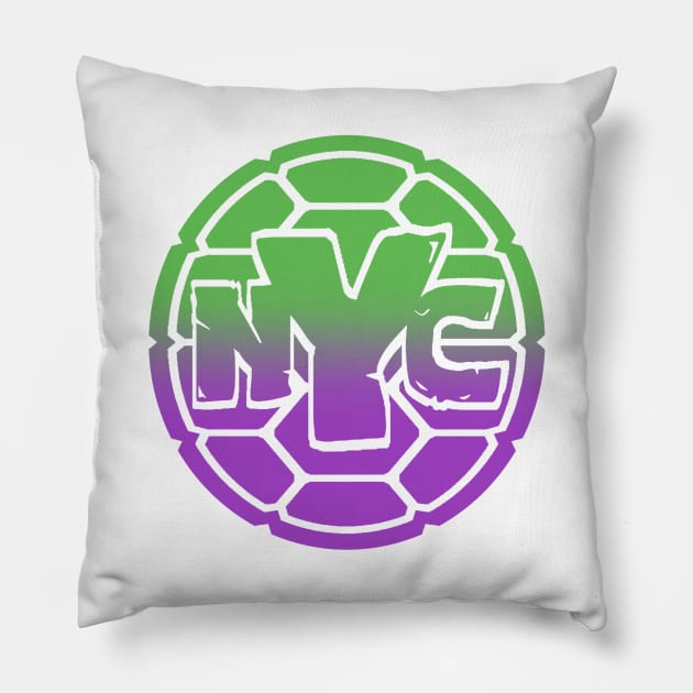 Turtles - NYC Pillow by Vitalitee