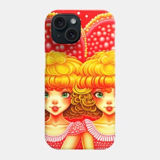 [AI Art] Strawberry Twins, Kid’s Disco Style Phone Case