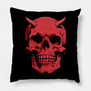 Devil Skull Pillow