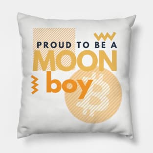 Bitcoin - proud to be a moonboy Pillow