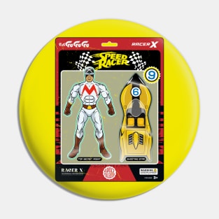 Racer X action figure Pin