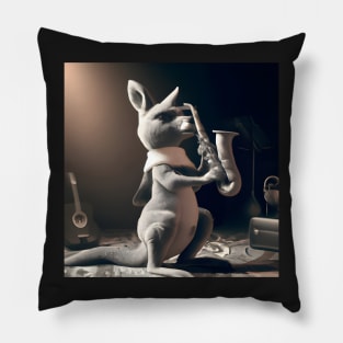 Kangaroo sax player Pillow