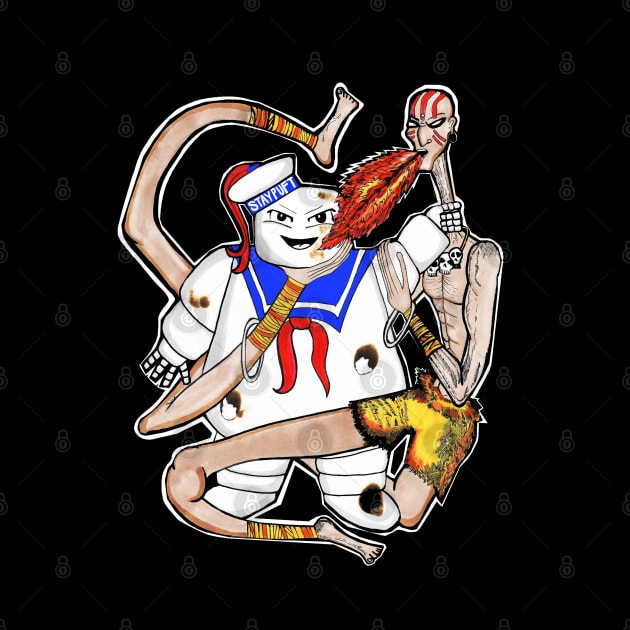 Stay Puft v.s Dhalsim by speciezasvisuals