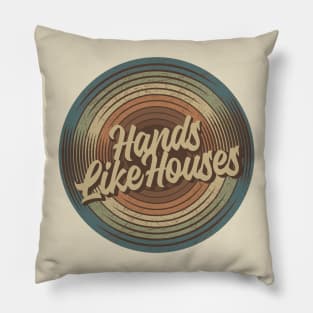 Hands Like Houses Vintage Vinyl Pillow