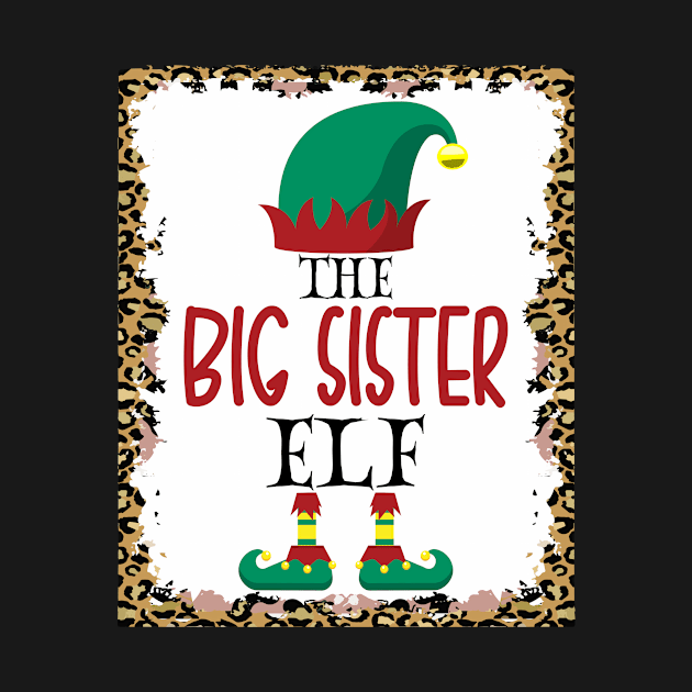 The Big Sister Elf Leopard Elf Christmas Gift by Art master