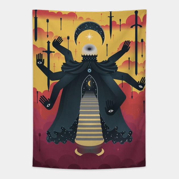 Guardian of Night Tapestry by andbloom