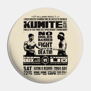 Retro Bloodsport Poster Kumite Frank Dux vs Chong Li Pin