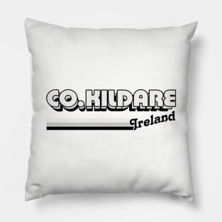 County Kildare / Retro Style Irish County Design Pillow