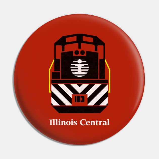 Illinois Central Railroad Pin by Turboglyde