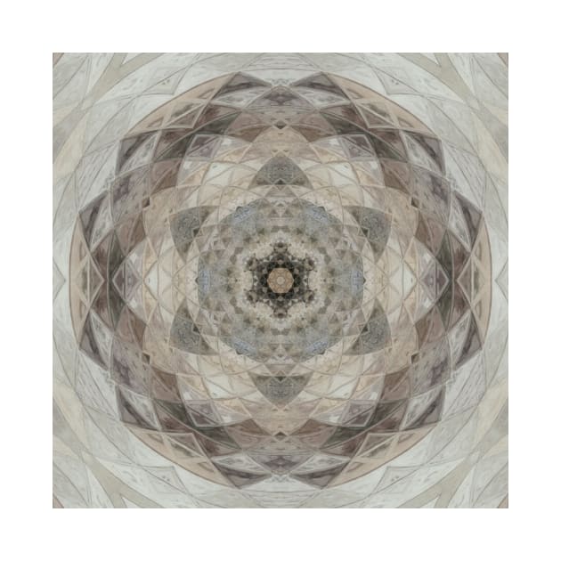 Mandala Pattern Brown Southwest by Moon Art