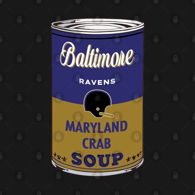 Baltimore Ravens Soup Can by Rad Love