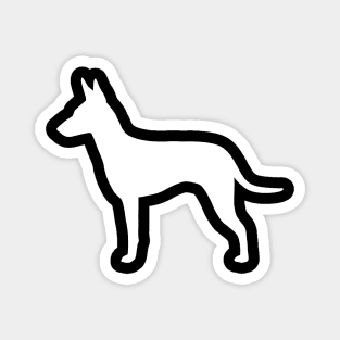 Manchester Terrier Silhouette Magnet