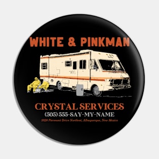 Walter White and Jesse Pinkman Crystal Services Pin