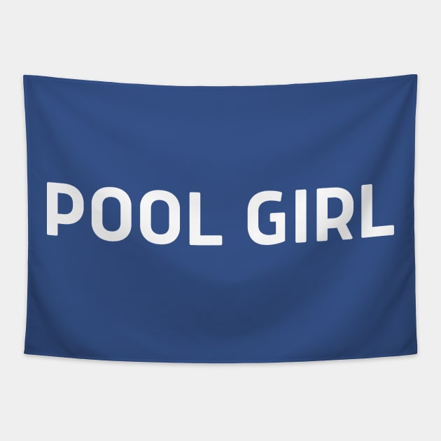 Pool Girl Swimming Tapestry by Celestial Mystery