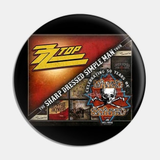 ZZ top the sharp dressed simple man Pin