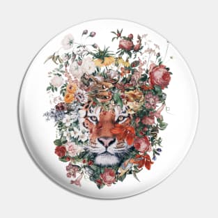 Flower Tiger Pin