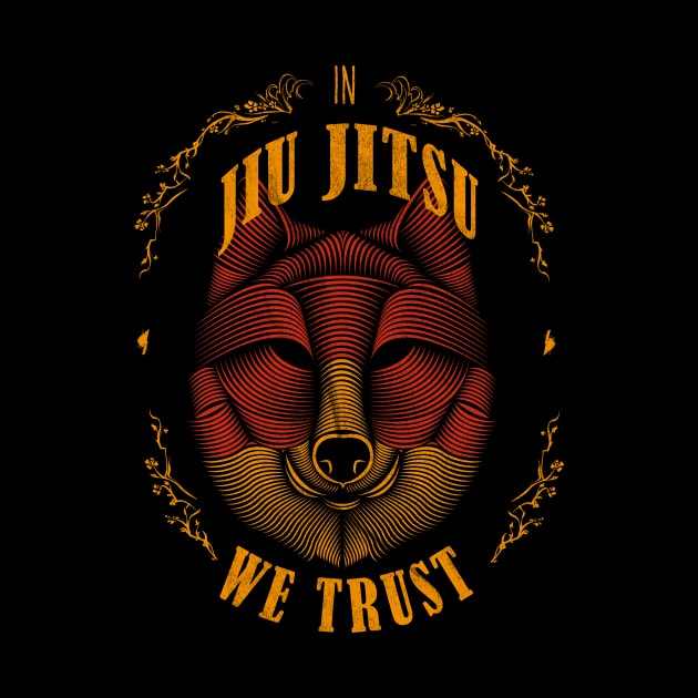 In Jiu Jitsu we trust: Jiu-Jitsu fighter by OutfittersAve