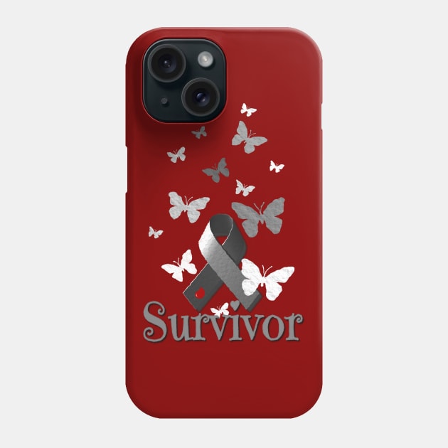 Survivor! Diabetes Awareness Ribbon Phone Case by AlondraHanley