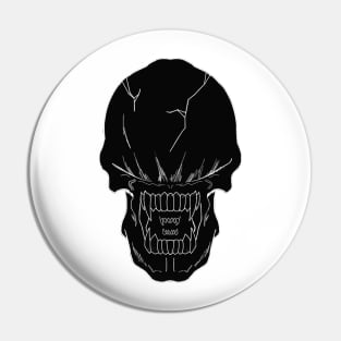Black Xenomorph Skull Pin