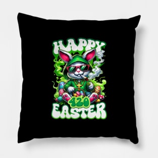 Some Bunny’s Baked Easter Bunny Smoking Weed Pillow