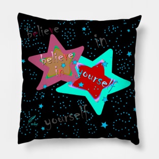 STARS BELIEVE GREEN Pillow