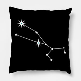 Taurus on Black Pillow