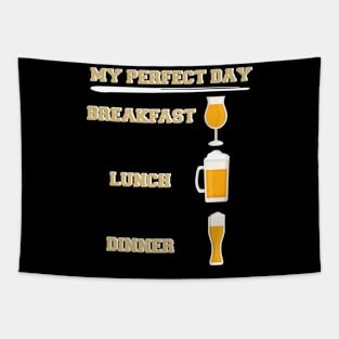 Beer My Perfect Day Tapestry