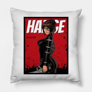 Hange Aot Red Comic Pillow