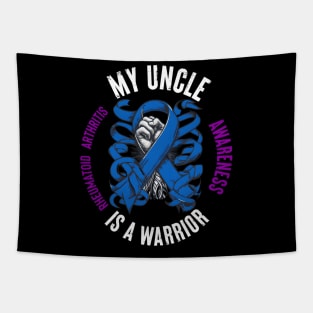 My Uncle Is Warrior Blue Rheumatoid hritis Tapestry