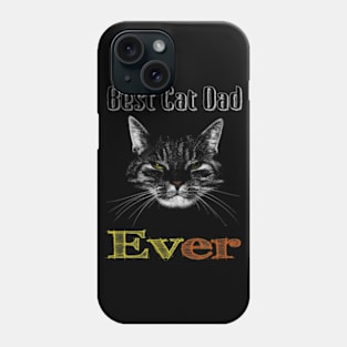 Best Cat Dad Ever Cute Kitten For Daddy Birthday Phone Case