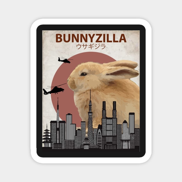 Bunnyzilla - Giant Bunny Rabbit Magnet by Animalzilla