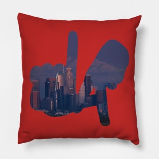 LA Hands, Skyline v4 Pillow