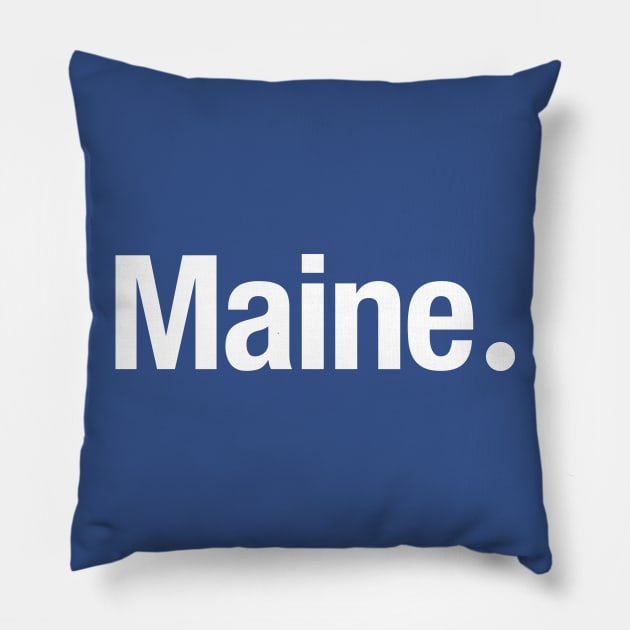 Maine. Pillow by TheAllGoodCompany