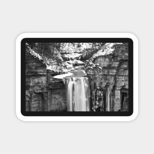 Taughannock Falls Trumansburg NY Winter Snow Top of the Falls Magnet