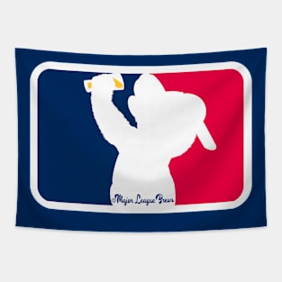 TC Bear Mascot Major League Brews Tapestry