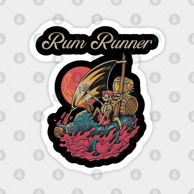 rum runner Magnet by The Patron