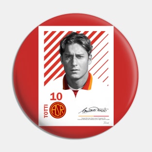 FRANCESCO TOTTI / VINTAGE POSTER LIMITED EDITION Pin