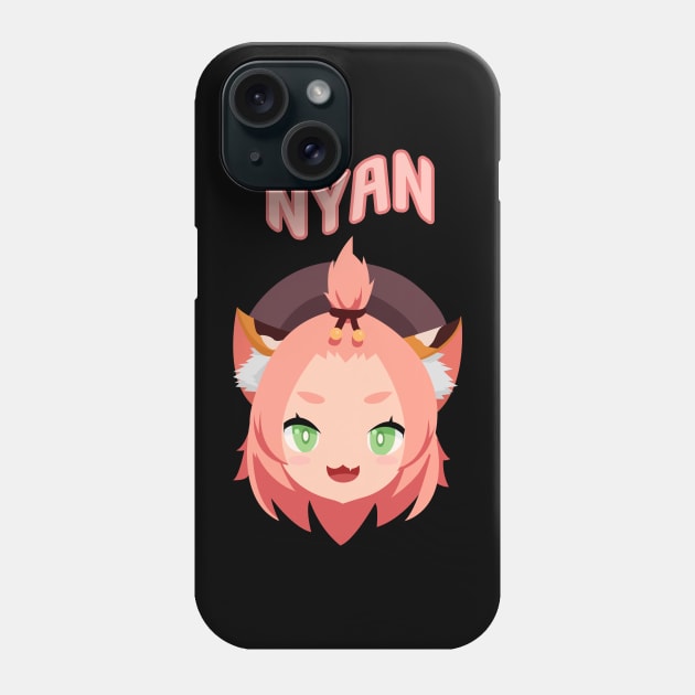 Diona nyan Genshin impact Phone Case by MigiDesu