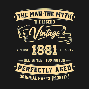 The Legend Vintage 1981 Perfectly Aged T-Shirt