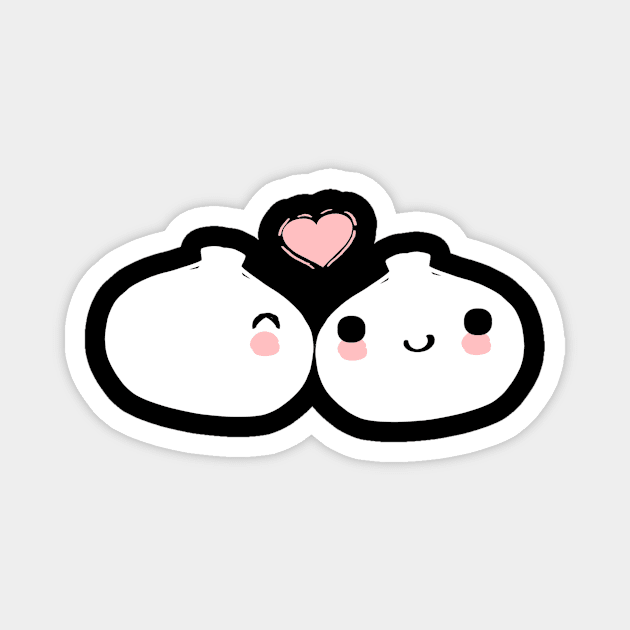 2 dumplings in love Magnet by gpam