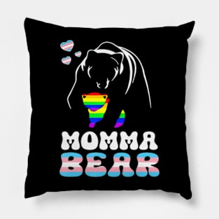 LGBT Mama Momma Bear Gay Pride Proud Momma Nana Trans Pillow