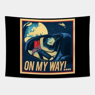 On My Way Tapestry