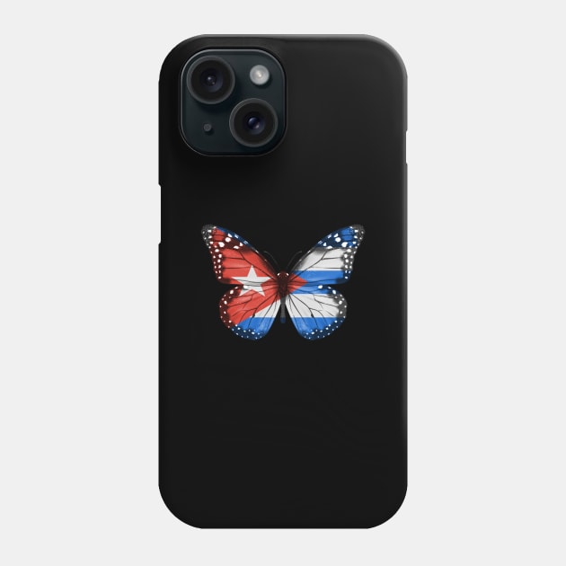 Cuban Flag  Butterfly - Gift for Cuban From Cuba Phone Case by Country Flags