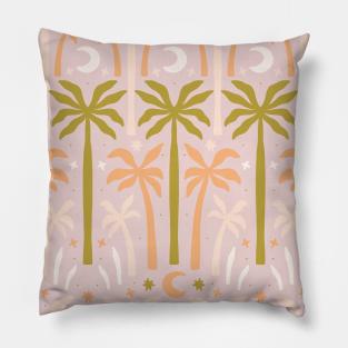 Boho Chic Palm Tree Pattern Pillow