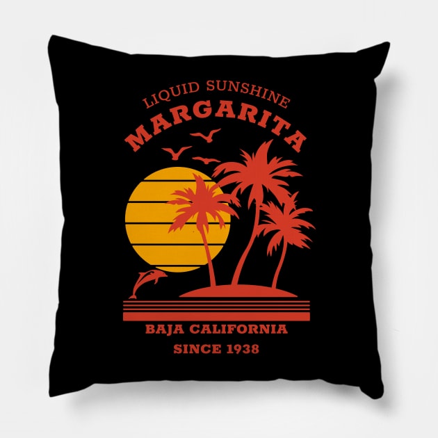 Margarita - Since 1938 - Liquid sunshine Pillow by All About Nerds